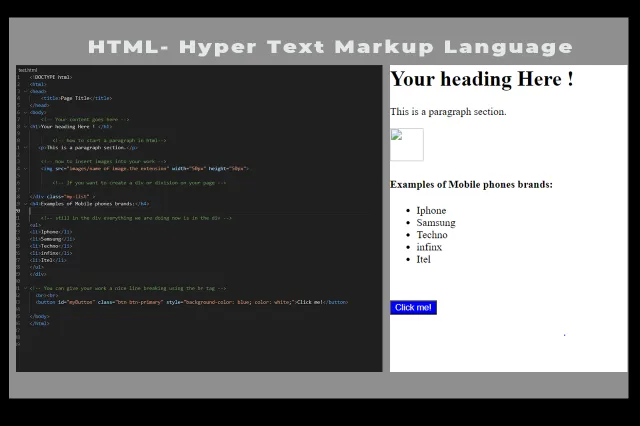 html structure